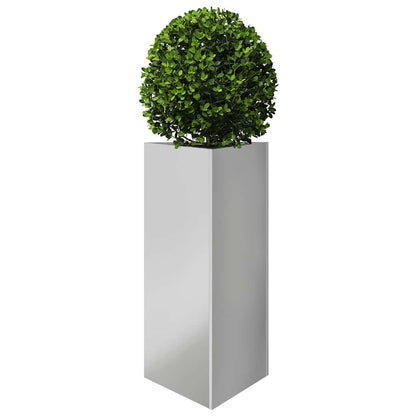 vidaXL Garden Planter Triangular 40x40x75 cm Galvanized Steel
