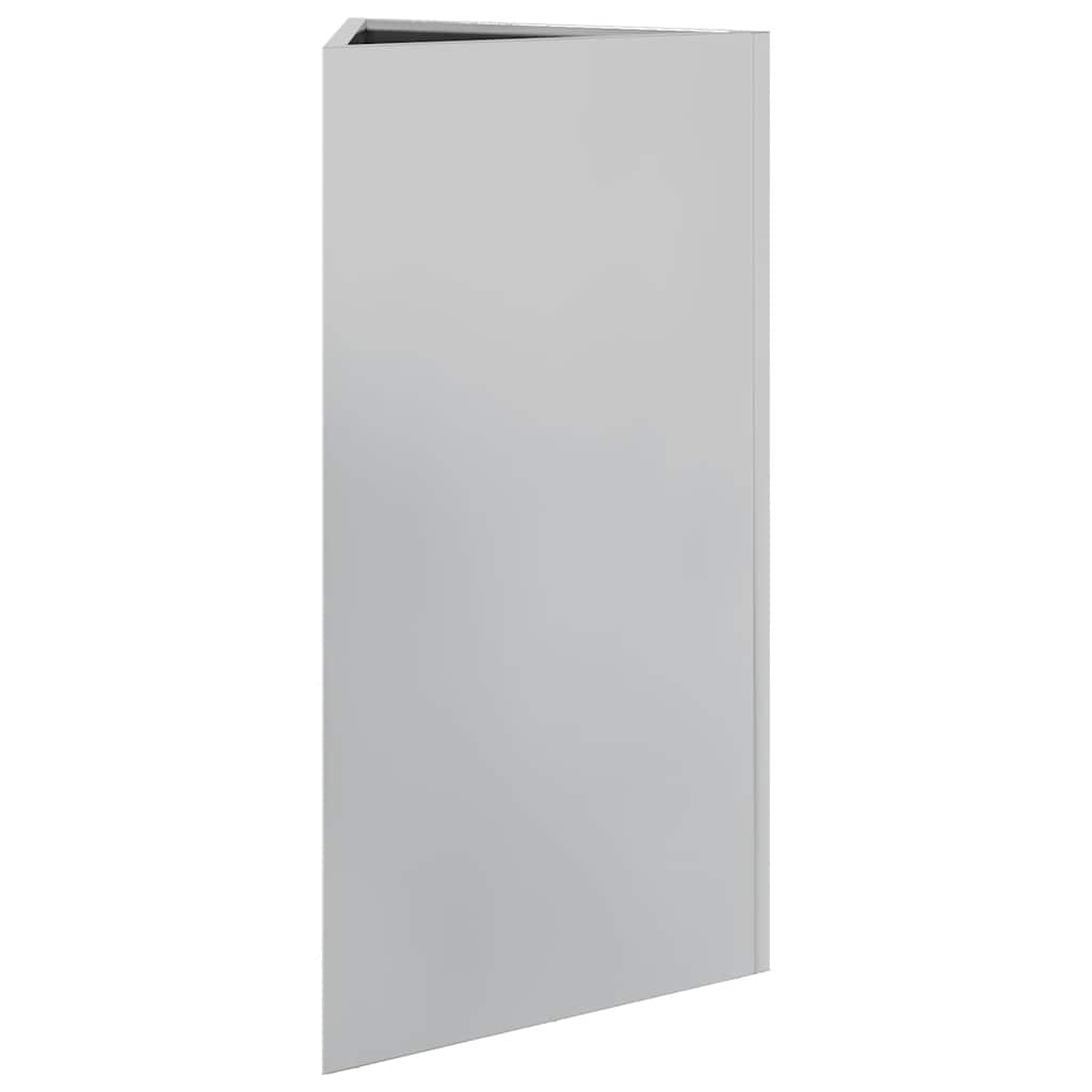 vidaXL Garden Planter Triangular 40x40x75 cm Galvanized Steel