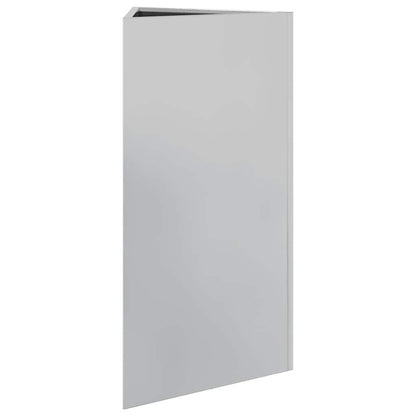 vidaXL Garden Planter Triangular 40x40x75 cm Galvanized Steel