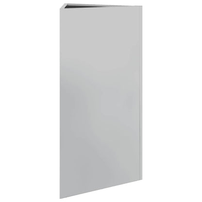 vidaXL Garden Planter Triangular 40x34,5x75 cm Galvanized Steel