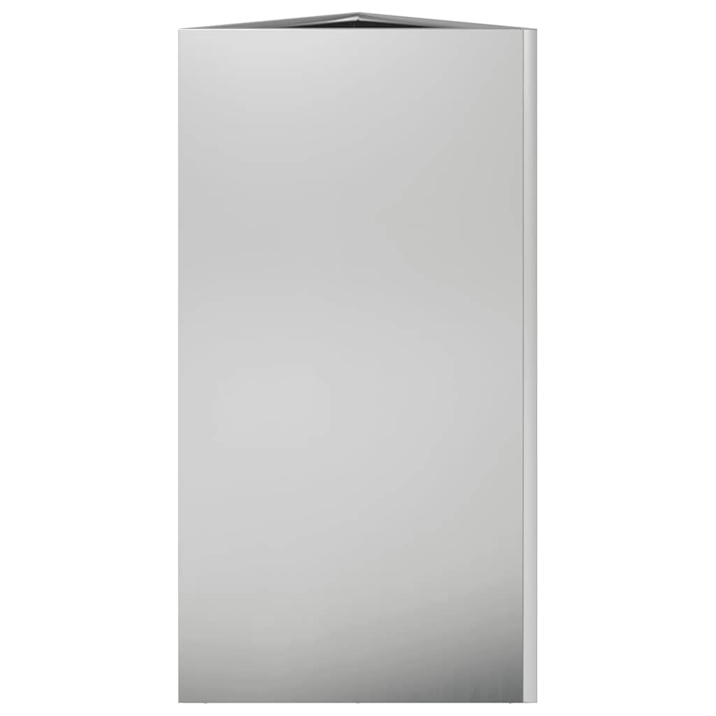 vidaXL Garden Planter Triangular 40x40x75 cm Galvanized Steel