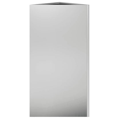 vidaXL Garden Planter Triangular 40x40x75 cm Galvanized Steel