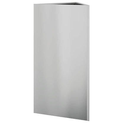 vidaXL Garden Planter Triangular 40x34,5x75 cm Galvanized Steel