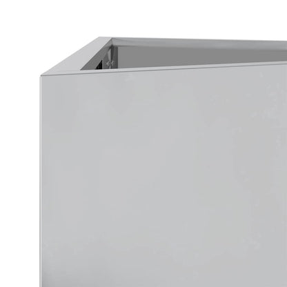 vidaXL Garden Planter Triangular 40x40x75 cm Galvanized Steel