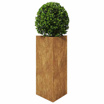 vidaXL Garden Planters 2 pcs Triangular 40x34.5x75 cm Weathering Steel
