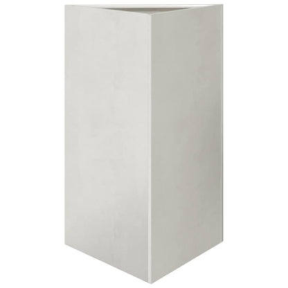 vidaXL Garden Planter Triangular 50x43x75 cm Stainless Steel