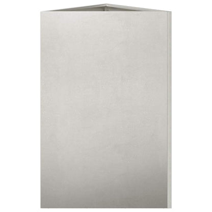 vidaXL Garden Planter Triangular 50x43x75 cm Stainless Steel