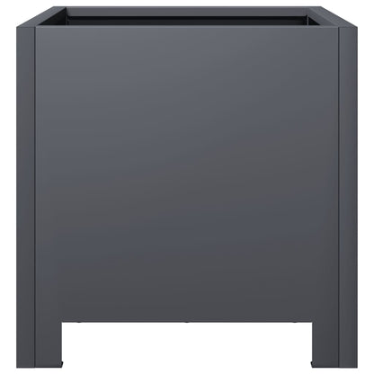 vidaXL Garden Planter Anthracite 30x30x30 cm Steel