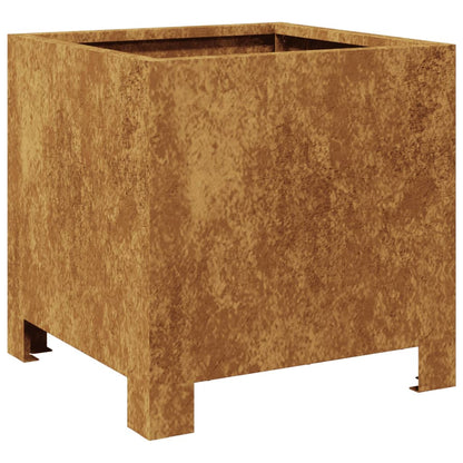 vidaXL Garden Planters 2 pcs 30x30x30 cm Weathering Steel