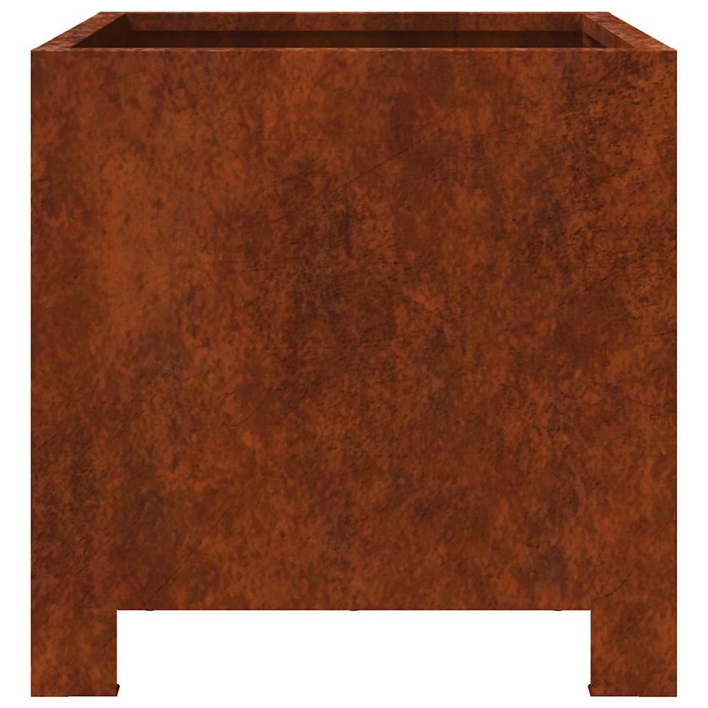 vidaXL Garden Planters 2 pcs 30x30x30 cm Weathering Steel