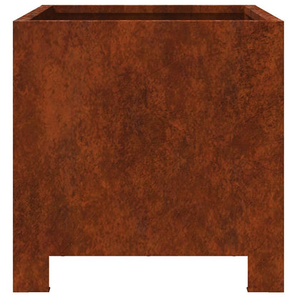 vidaXL Garden Planters 2 pcs 30x30x30 cm Weathering Steel