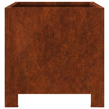 vidaXL Garden Planters 2 pcs 30x30x30 cm Weathering Steel