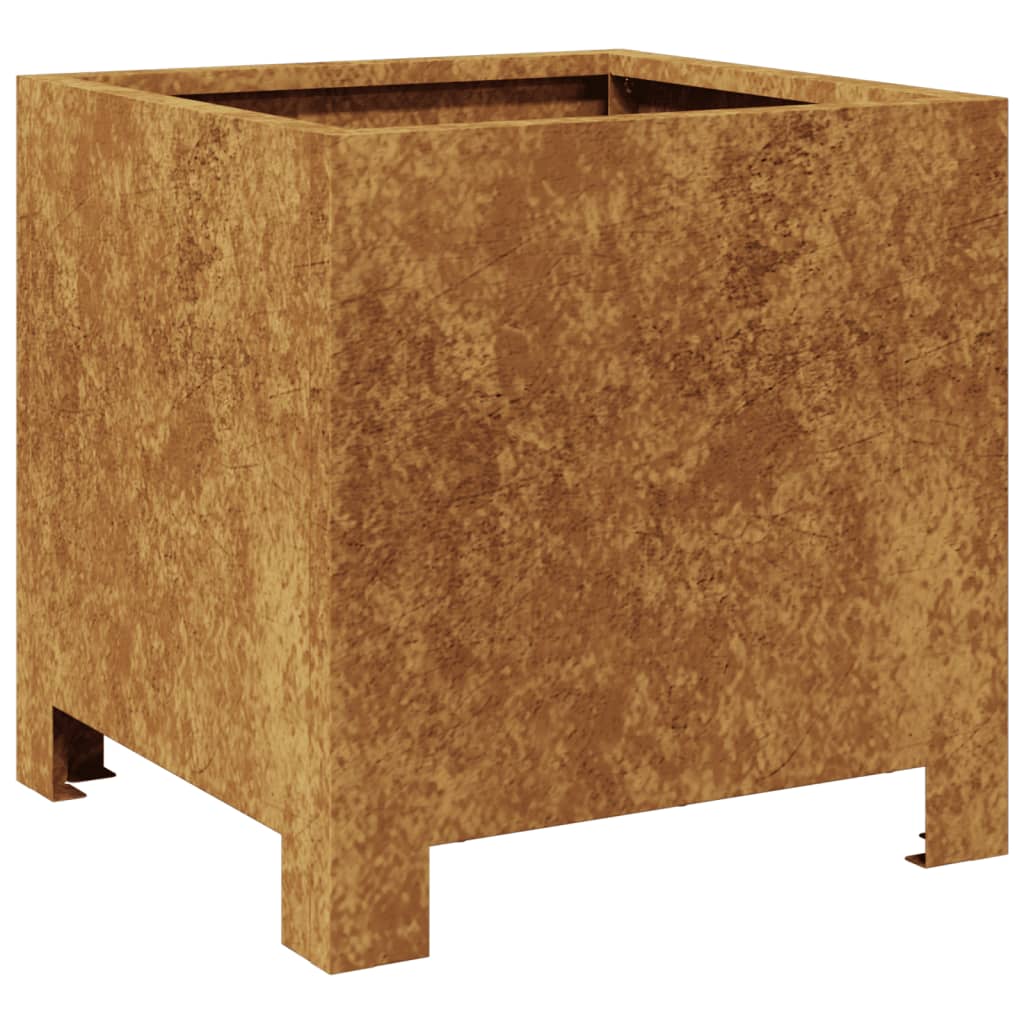 vidaXL Garden Planters 2 pcs 30x30x30 cm Weathering Steel