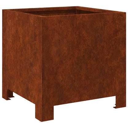 vidaXL Garden Planters 2 pcs 30x30x30 cm Weathering Steel