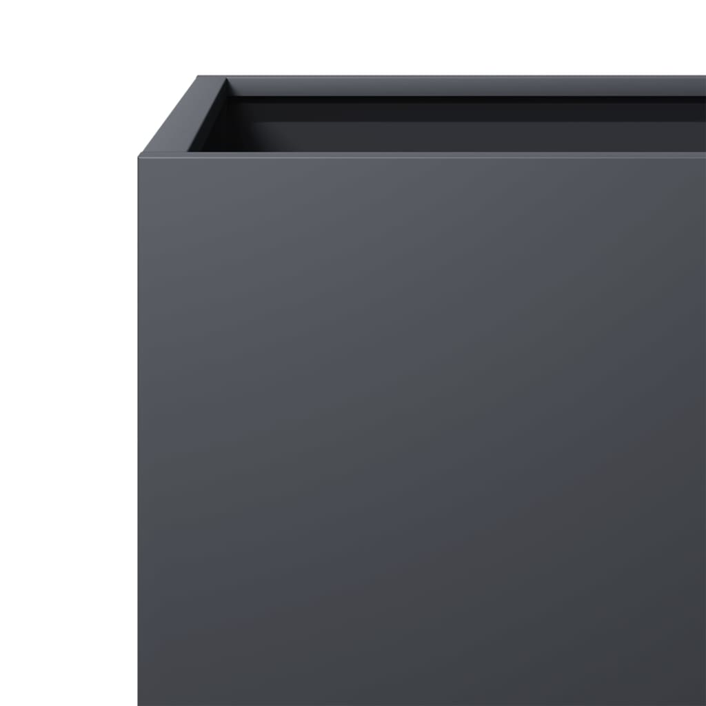 vidaXL Garden Planter Anthracite 40x40x40 cm Steel