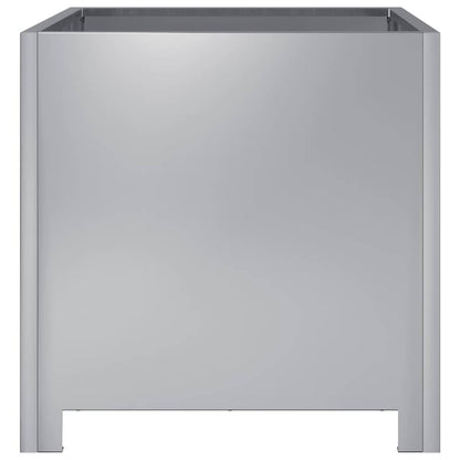 vidaXL Garden Planter 40x40x40 cm Galvanised Steel