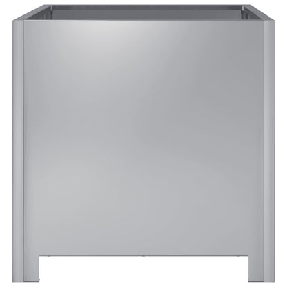 vidaXL Garden Planters 2 pcs 40x40x40 cm Galvanised Steel