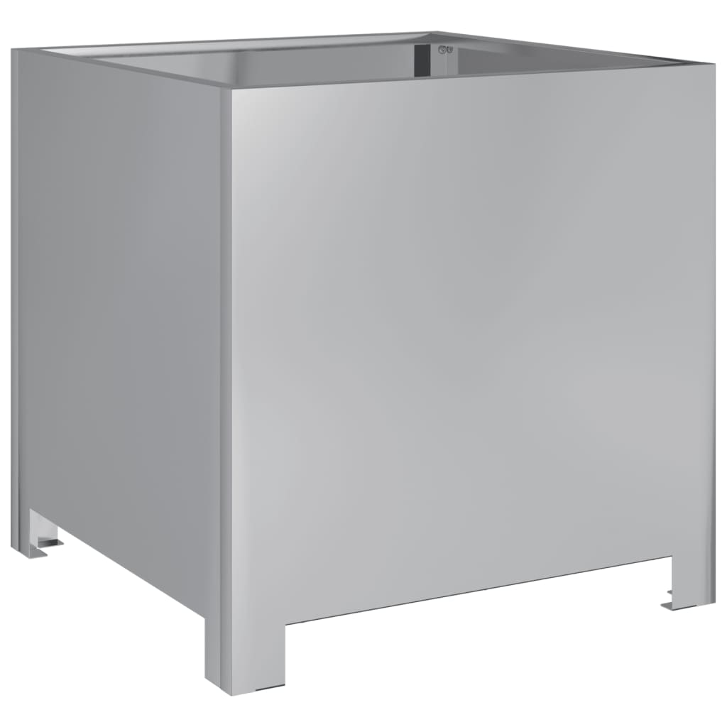 vidaXL Garden Planters 2 pcs 40x40x40 cm Galvanised Steel