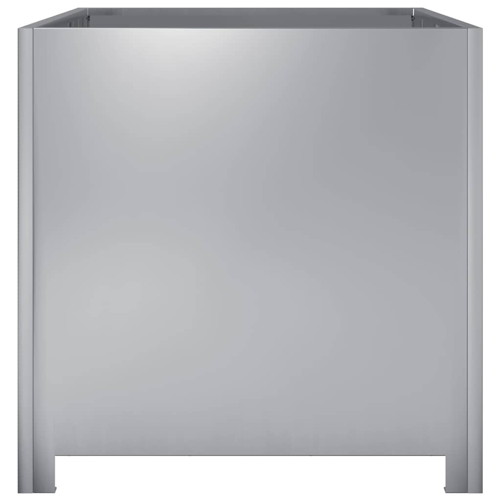 vidaXL Garden Planter 50x50x50 cm Galvanised Steel