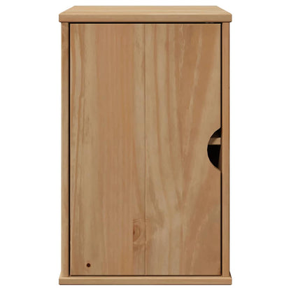 vidaXL Bathroom Wall Cabinet "OTTA" 35x30x55 cm Solid Wood Pine