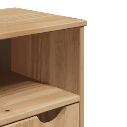 vidaXL Bathroom Wall Cabinet "OTTA" 35x30x55 cm Solid Wood Pine