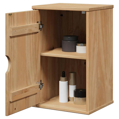 vidaXL Bathroom Wall Cabinet "OTTA" 35x30x55 cm Solid Wood Pine