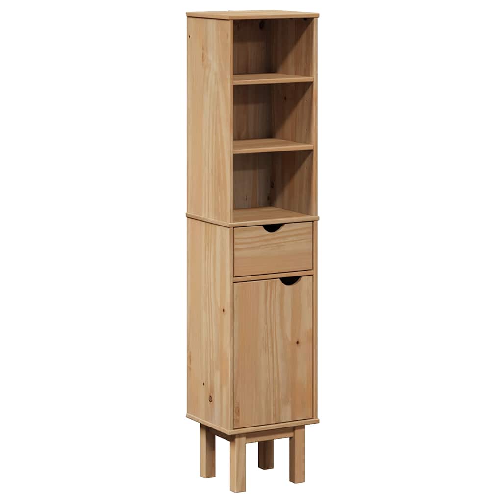 vidaXL Bathroom Cabinet OTTA 35x30x159 cm Solid Wood Pine