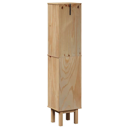 vidaXL Bathroom Cabinet OTTA 35x30x159 cm Solid Wood Pine