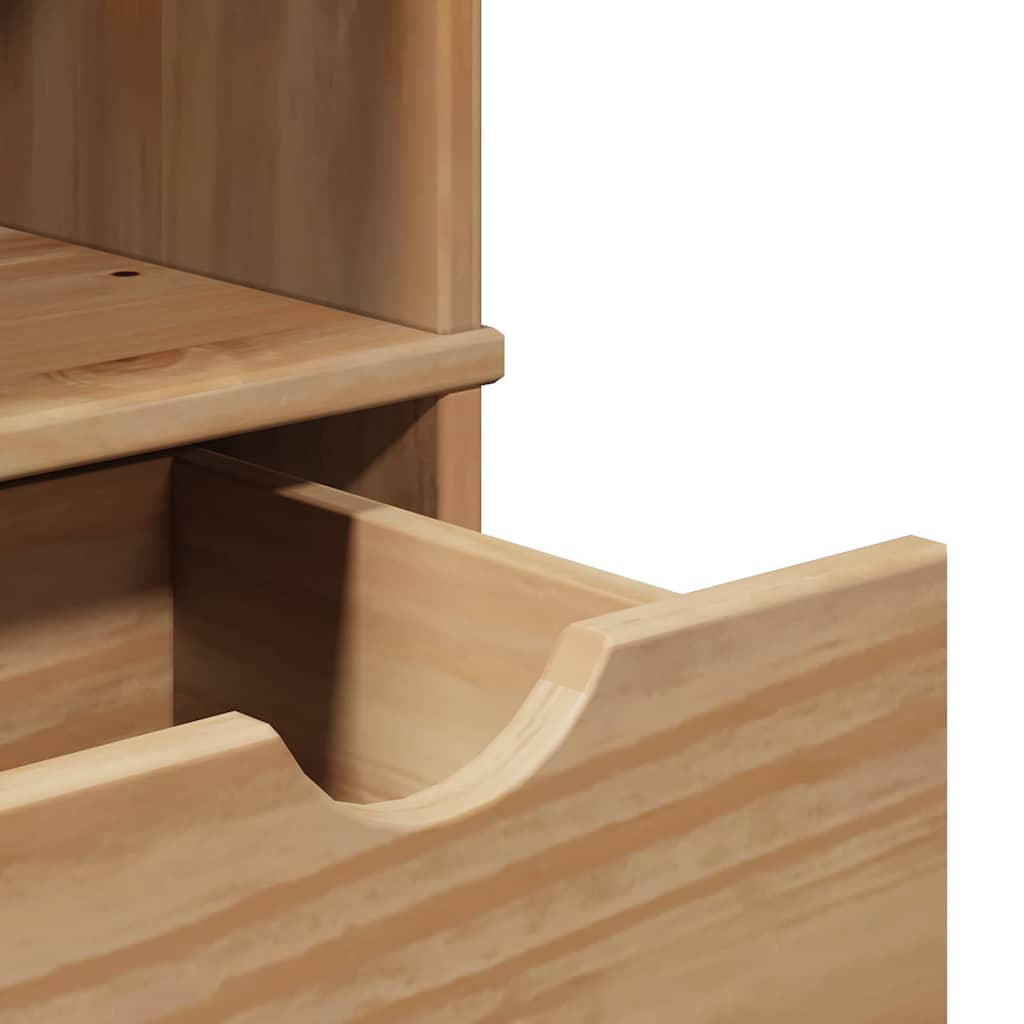 vidaXL Bathroom Cabinet OTTA 35x30x159 cm Solid Wood Pine