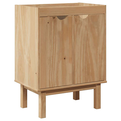vidaXL Bathroom Sink Cabinet "OTTA" 59x40x80 cm Solid Wood Pine