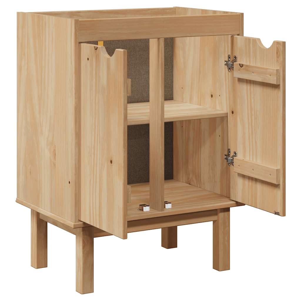 vidaXL Bathroom Sink Cabinet OTTA 59x40x80 cm Solid Wood Pine