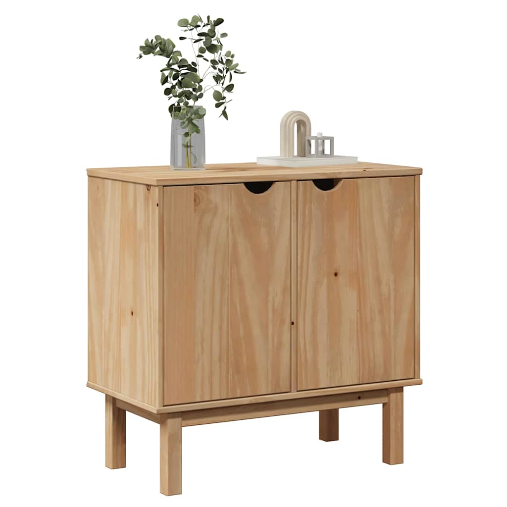vidaXL Hallway Cabinet OTTA 75x40x75 cm Solid Wood Pine