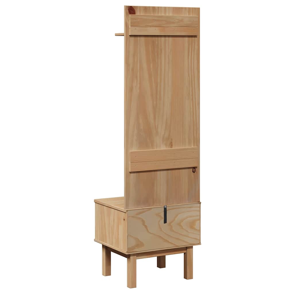 vidaXL Hall Unit OTTA 50x40x160 cm Solid Wood Pine