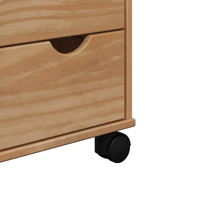 vidaXL Kitchen Trolley OTTA 59x45x80 cm Solid Wood Pine