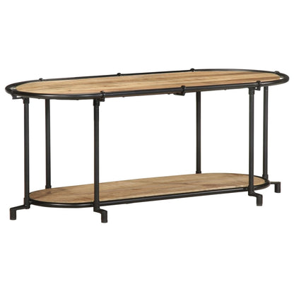 vidaXL TV Cabinet 100x42x40 cm Solid Wood Rough Mango