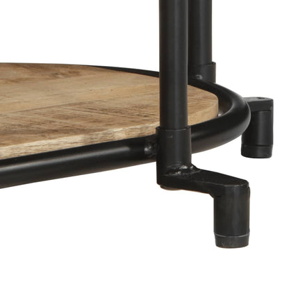 vidaXL TV Cabinet 100x42x40 cm Solid Wood Rough Mango