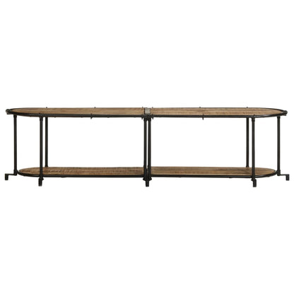 vidaXL TV Cabinet 160x42x40 cm Solid Wood Rough Mango