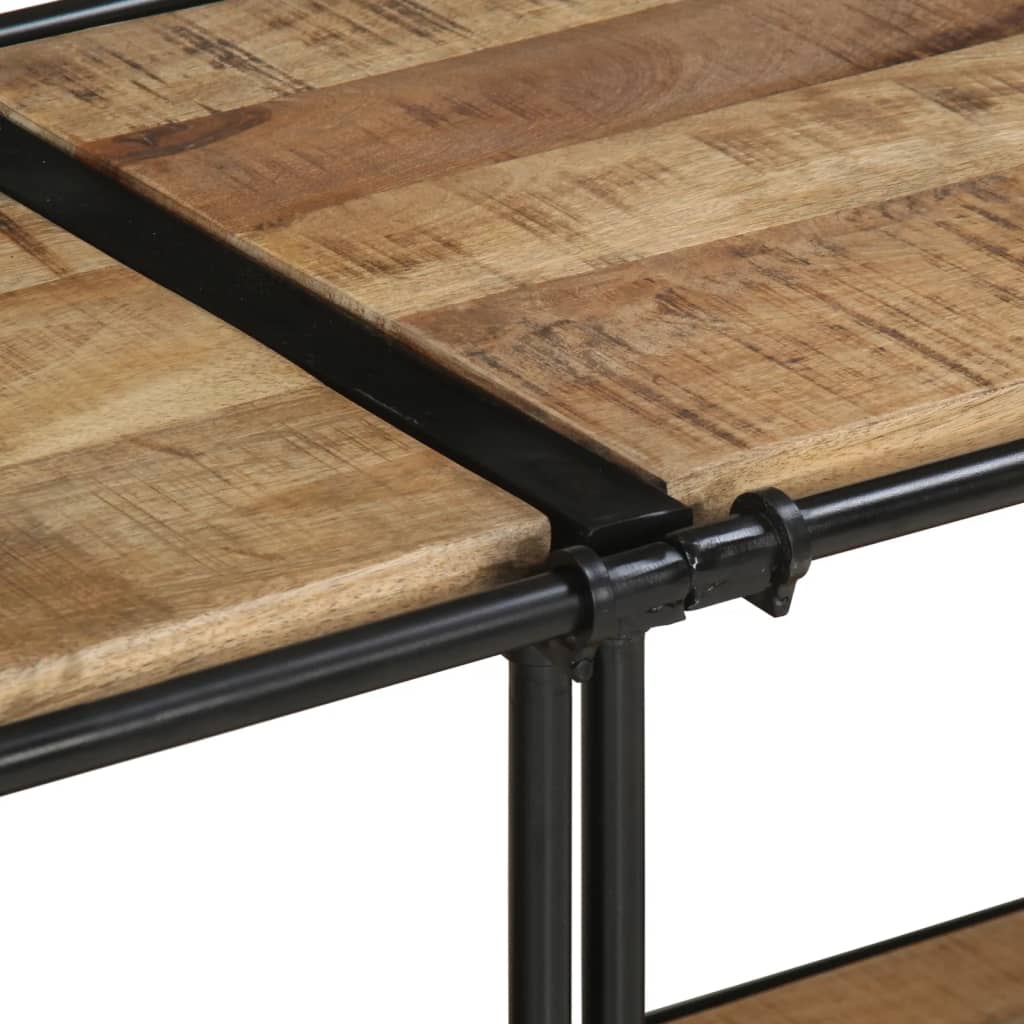 vidaXL TV Cabinet 160x42x40 cm Solid Wood Rough Mango