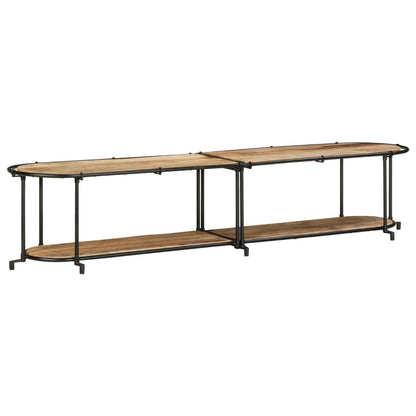 vidaXL TV Cabinet 200x42x40 cm Solid Wood Rough Mango