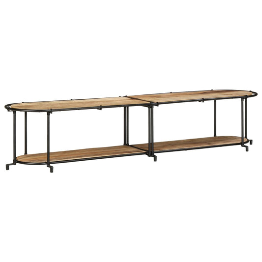 vidaXL TV Cabinet 200x42x40 cm Solid Wood Rough Mango