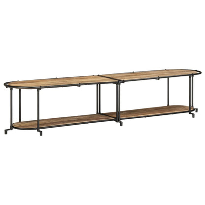 vidaXL TV Cabinet 200x42x40 cm Solid Wood Rough Mango