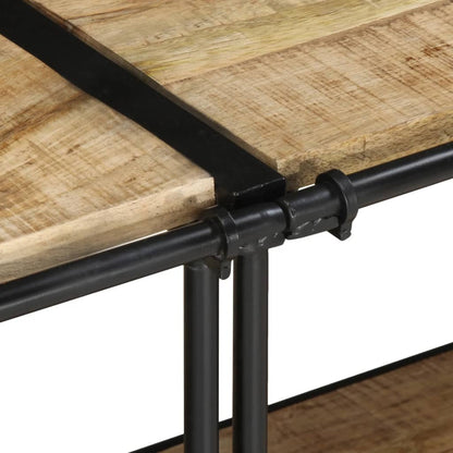 vidaXL TV Cabinet 200x42x40 cm Solid Wood Rough Mango