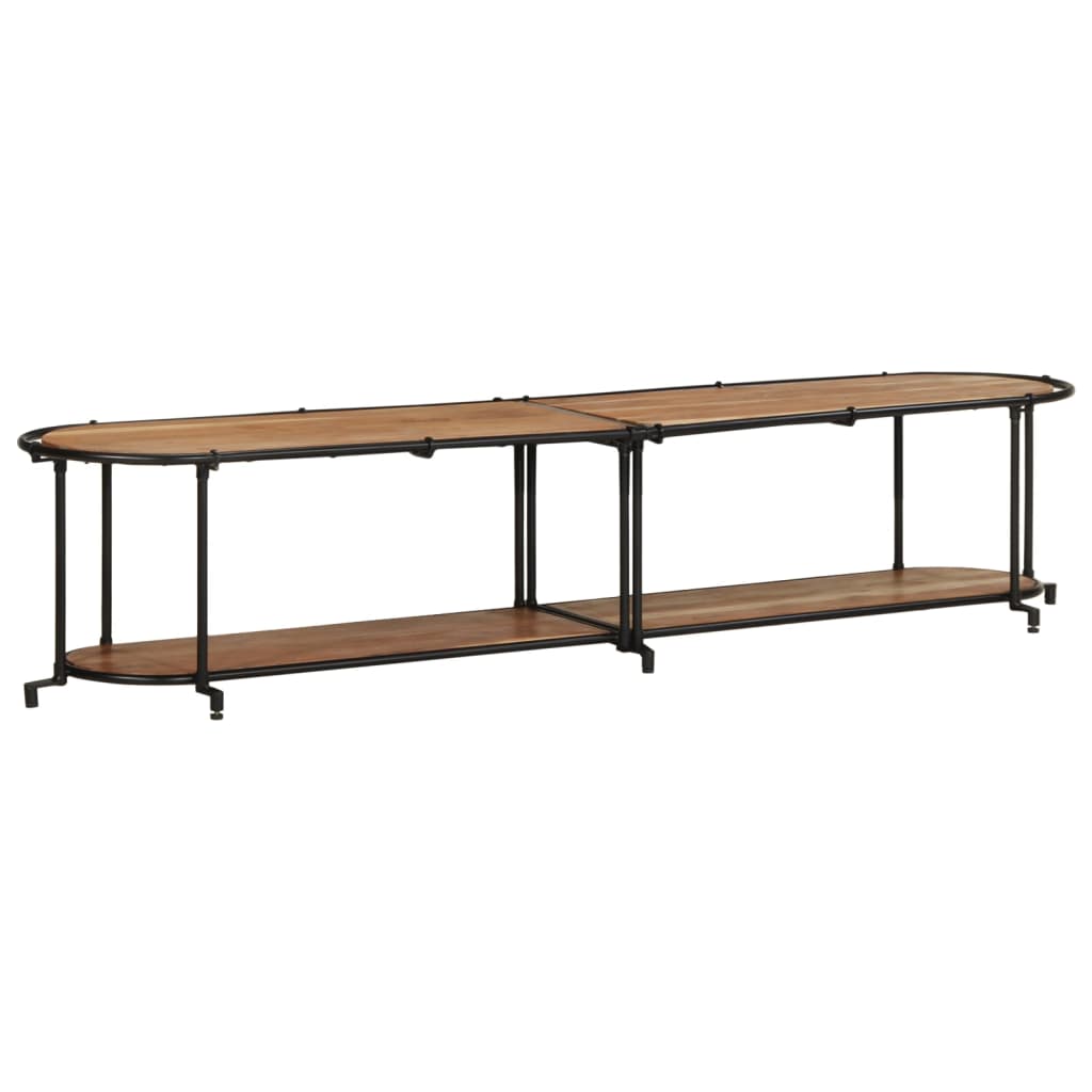 vidaXL TV Cabinet 200x42x40 cm Solid Wood Acacia