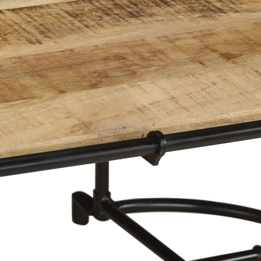 vidaXL Coffee Table 110x55x40 cm Solid Wood Rough Mango