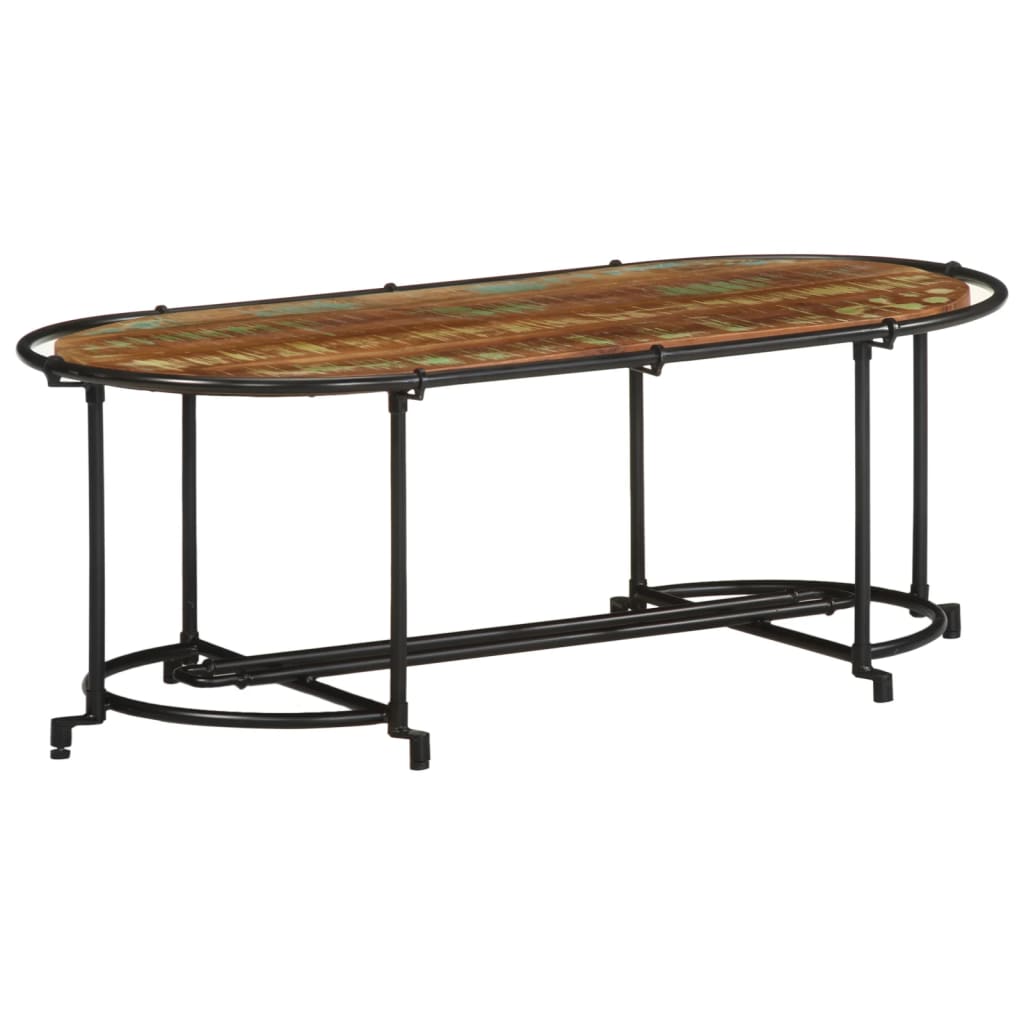 vidaXL Coffee Table 110x55x40 cm Solid Wood Reclaimed