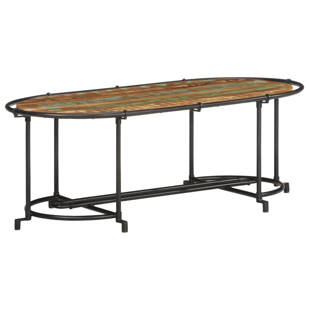 vidaXL Coffee Table 110x55x40 cm Solid Wood Reclaimed