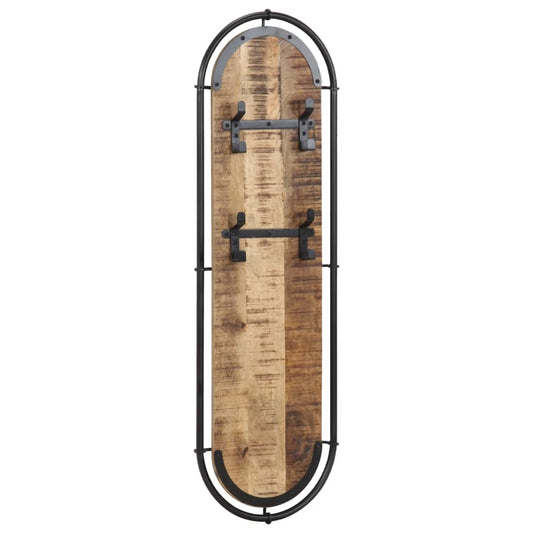 vidaXL Wall-mounted Coat Racks with 4 Hooks 2 pcs