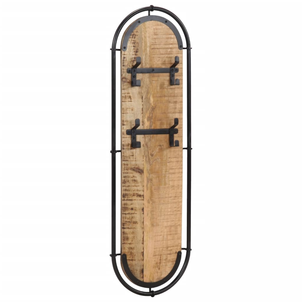vidaXL Wall-mounted Coat Racks with 4 Hooks 2 pcs