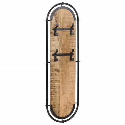 vidaXL Wall-mounted Coat Racks with 4 Hooks 2 pcs