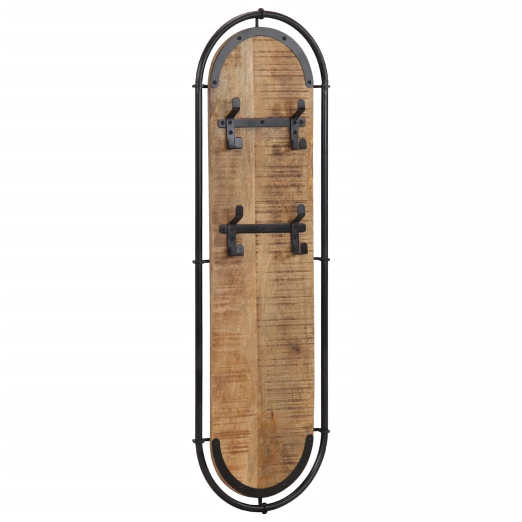 vidaXL Wall-mounted Coat Racks with 4 Hooks 2 pcs